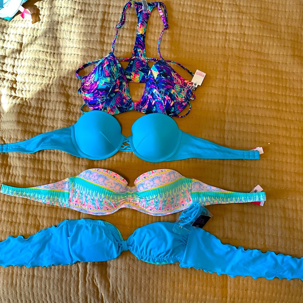 Victoria’s Secret bikini tops NWT size M bundle